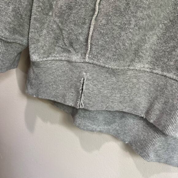 Aerie Winter Tour Sweatshirt Size S Gray Oversized Cozy Graphic Crewneck Top - Picture 9 of 10